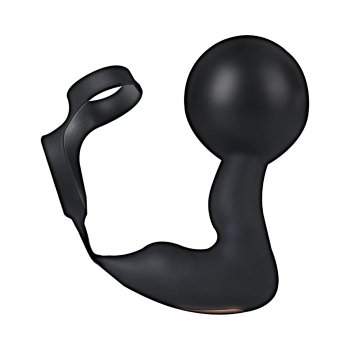 Nasstoys Atomic Inflatable Prostate Remote-Control Rechargeable Silicone Butt Plug Vibrator