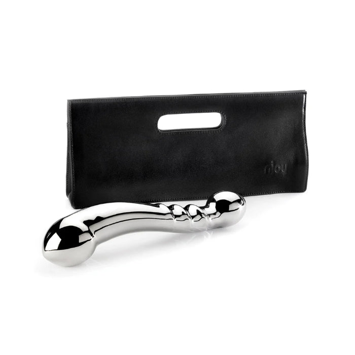 nJoy Eleven Stainless Steel Weighted Dual Ended Girthy G-Spot Dildo