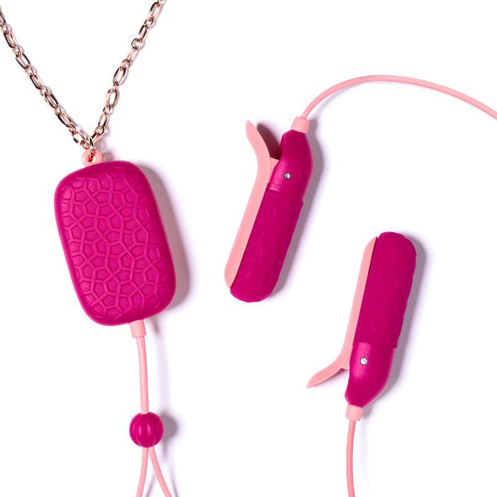 OhMiBod Sphinx Rechargeable Bluetooth App-controlled Wearable Vibrating Nipple Clamps