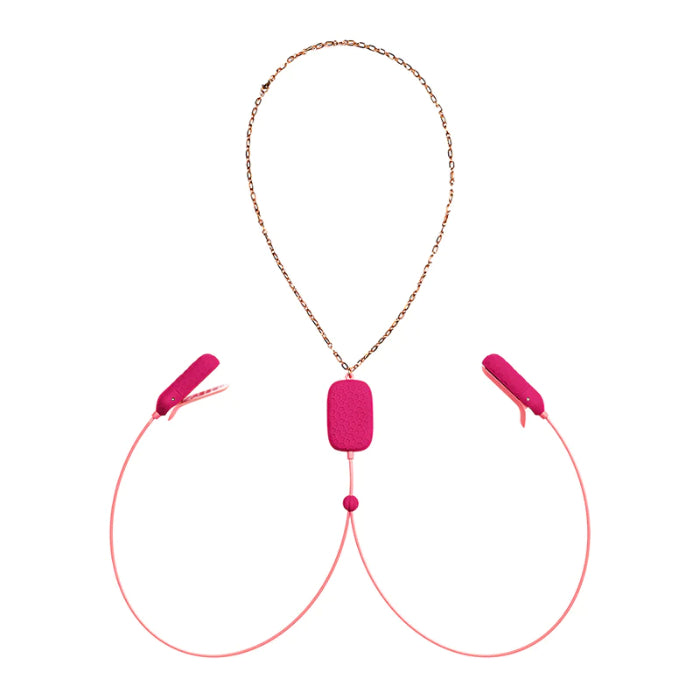 OhMiBod Sphinx Rechargeable Bluetooth App-controlled Wearable Vibrating Nipple Clamps