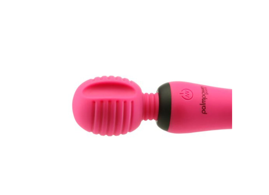 PalmPower Groove Rechargeable Powerful Silicone Mini Wand Massager