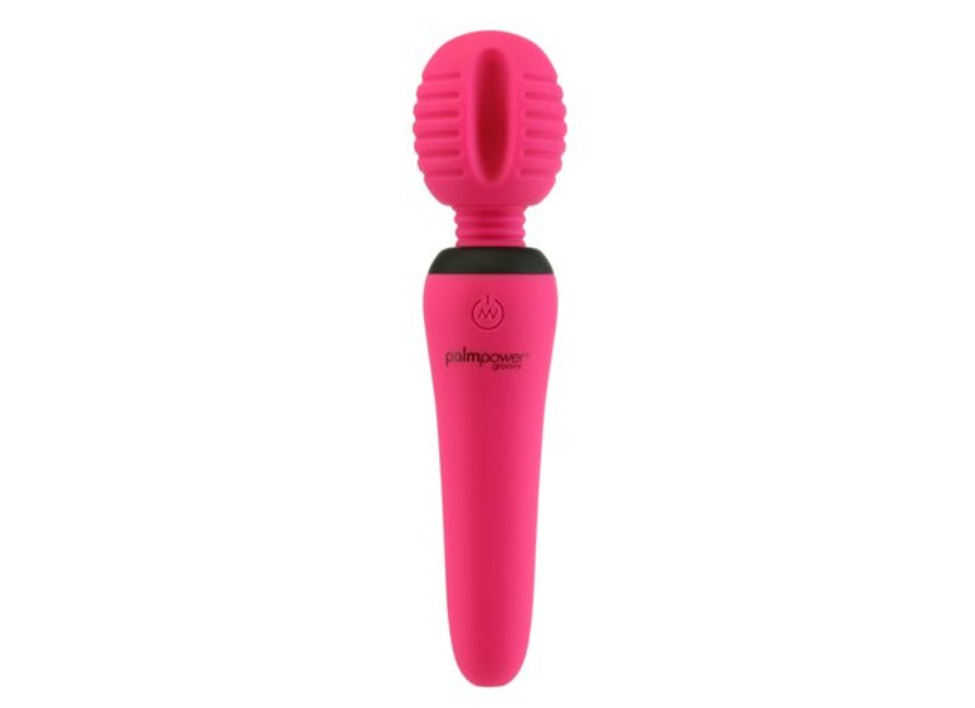 PalmPower Groove Rechargeable Powerful Silicone Mini Wand Massager