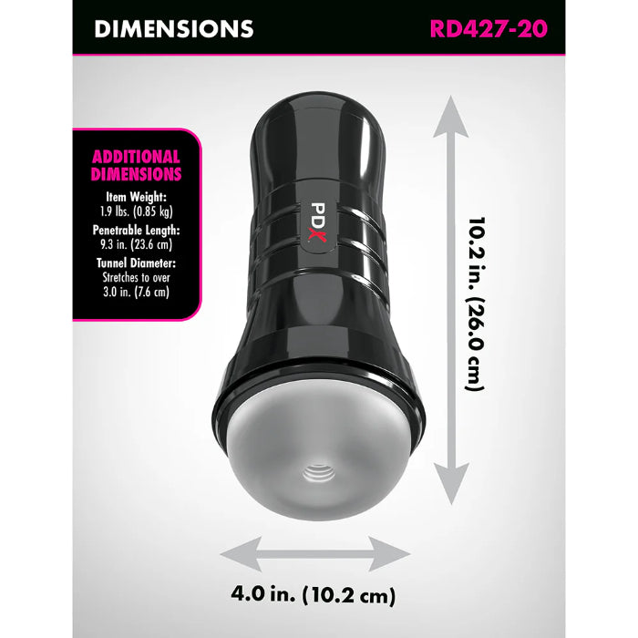 PDX Extreme Wet Stroker Super Slide & Glide Self Lubricating Masturbation Sleeve