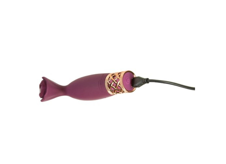 Pillow Talk Secrets Passion Rechargeable Silicone Flower Shaped Fluttery External Vibrator