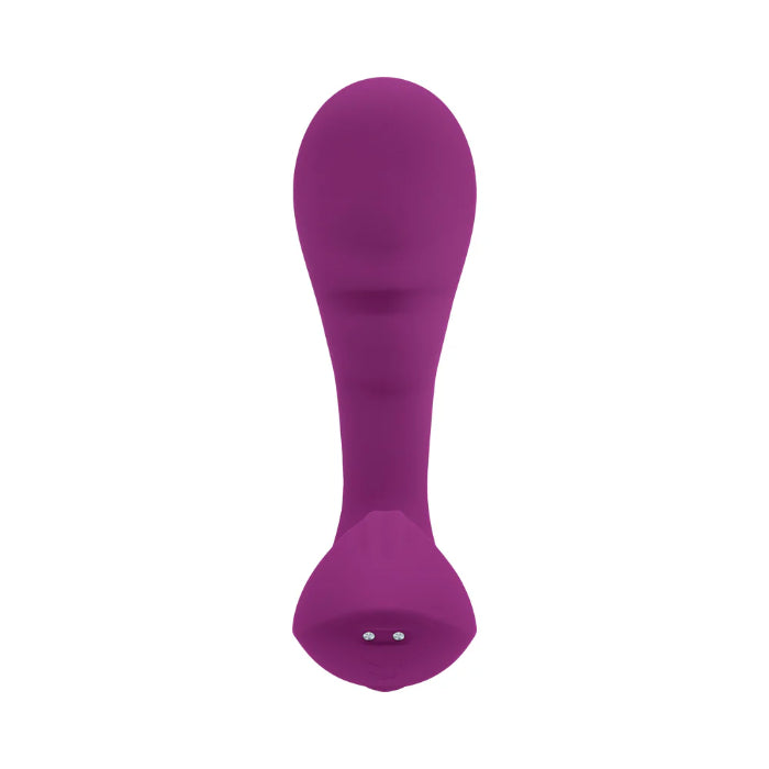 Playboy Arch Compact Rechargeable Silicone G-spot Vibrator With External Stroking Stimulator