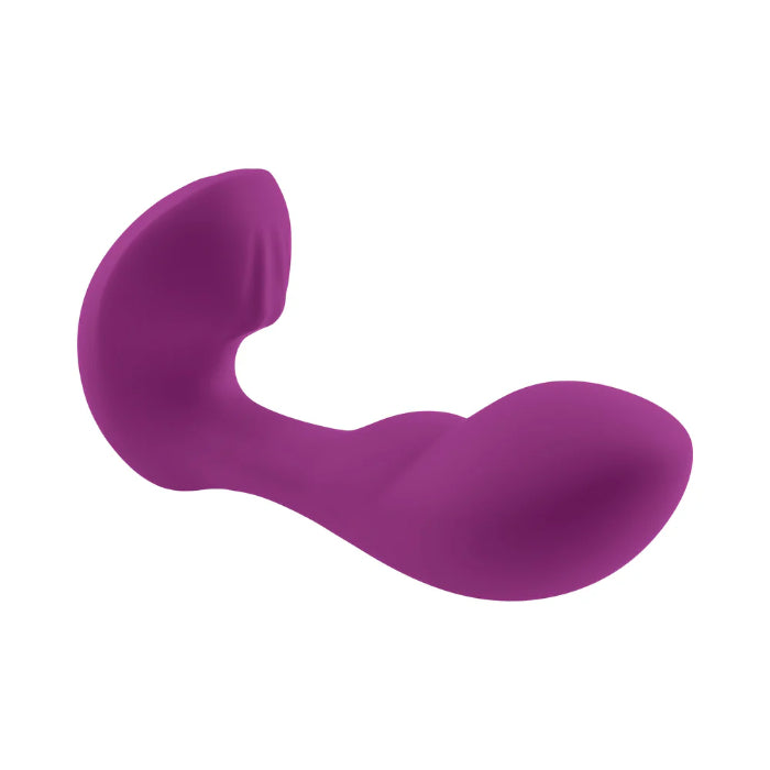 Playboy Arch Compact Rechargeable Silicone G-spot Vibrator With External Stroking Stimulator