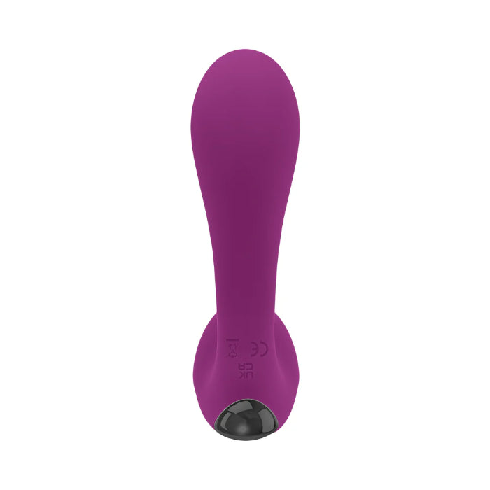 Playboy Arch Compact Rechargeable Silicone G-spot Vibrator With External Stroking Stimulator