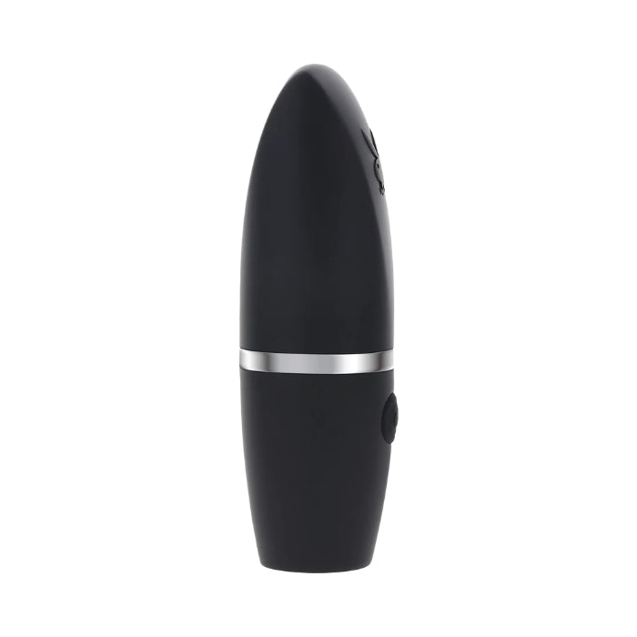 Playboy Excursion Lipstick Style Silicone Rechargeable Vibrating Suction Vibe With Cover