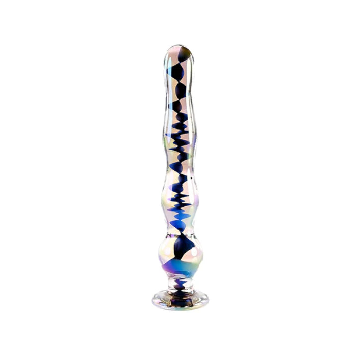 Playboy Jewels Glass Wand Beaded Dildo With Rabbit Head Detail