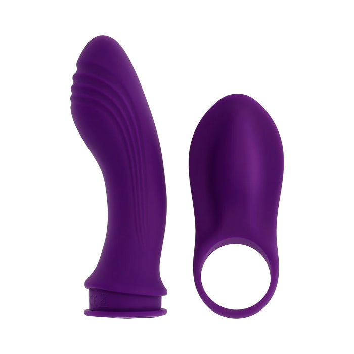 Playboy Mix & Match 3-In-1 Rechargeable Silicone Rabbit Style Dual Vibrator And Removable Vibrating Ring