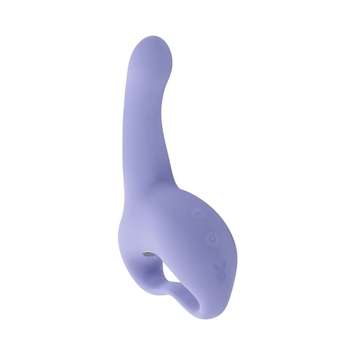 Playboy Nice To Meet You Rechargeable Come-Hither Motion Silicone Vibrator With Ergonomic Handle