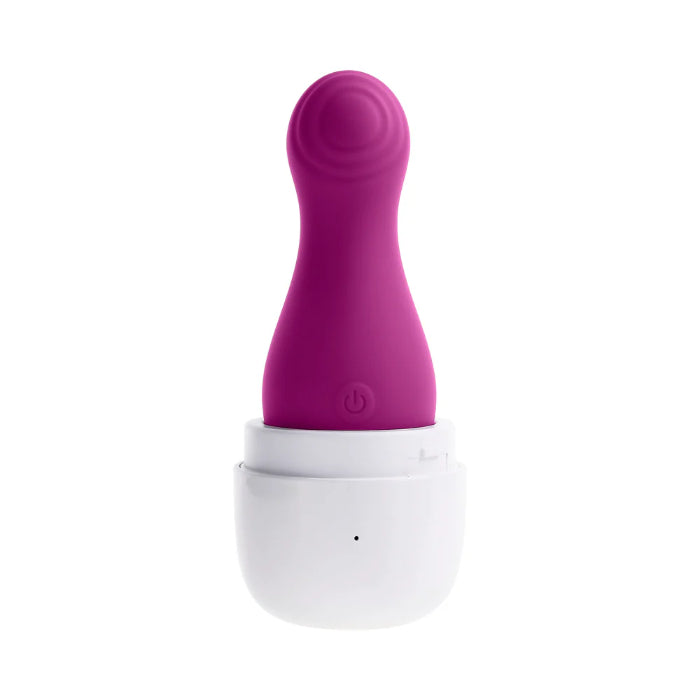 Playboy The Jet Set Rechargeable Silicone Tapping Travel Friendly Massager With Charging Case