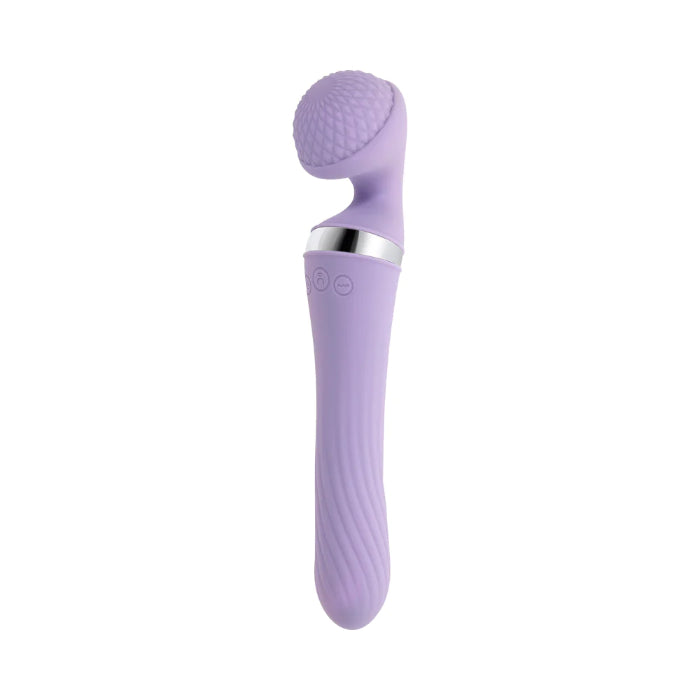 Playboy Vibrato Vibrating And Rotating Dual Ended Rechargeable Silicone Wand