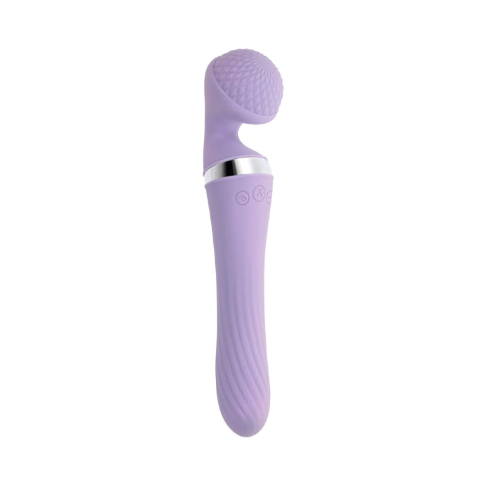 Playboy Vibrato Vibrating And Rotating Dual Ended Rechargeable Silicone Wand