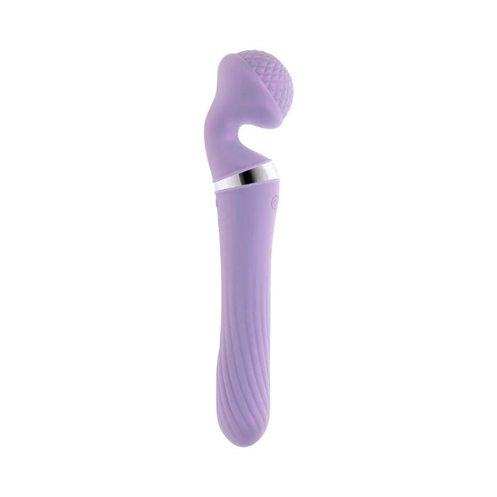 Playboy Vibrato Vibrating And Rotating Dual Ended Rechargeable Silicone Wand