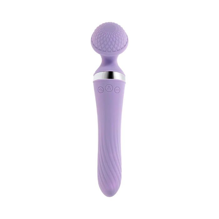 Playboy Vibrato Vibrating And Rotating Dual Ended Rechargeable Silicone Wand