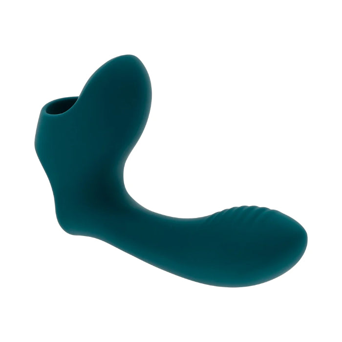 Playboy Wrapped Around Your Finger Rechargeable Silicone Textured Rabbit Style Finger Vibe