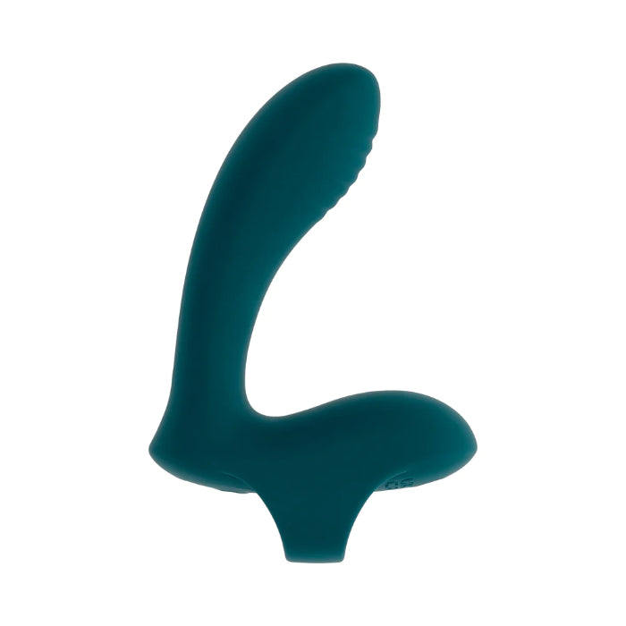 Playboy Wrapped Around Your Finger Rechargeable Silicone Textured Rabbit Style Finger Vibe