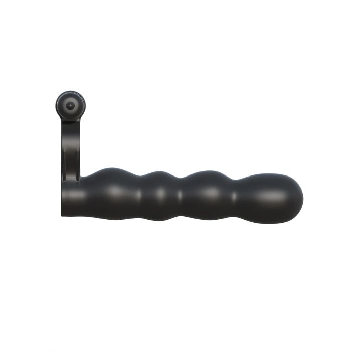 Posable Partner Double Penetrator Vibrating Ring And Posable Beaded Silicone Stimulator