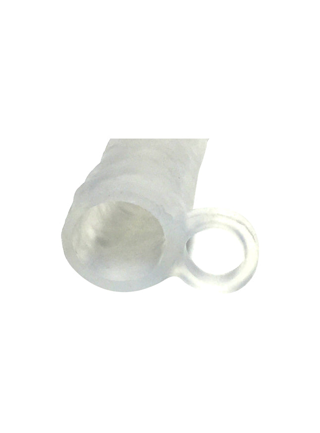 Rascal Meaty Clear Stretchy Silicone Cock Extender with Ball Strap
