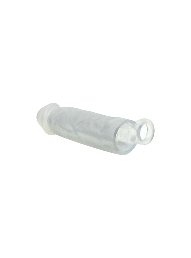 Rascal Meaty Clear Stretchy Silicone Cock Extender with Ball Strap