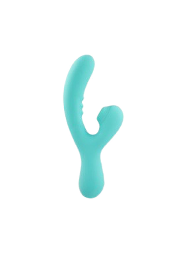 Rock Candy Refined Sugarotic Suction Dual Stimulator Rechargeable Silicone Rabbit