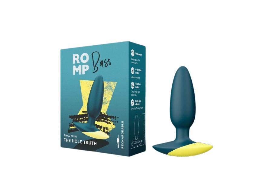 ROMP Bass Rechargeable Silicone Vibrating Butt Plug