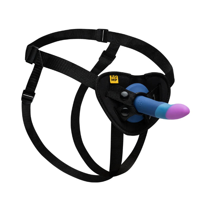 ROMP Piccolo Silicone Dildo And Adjustable Strap-On Harness Kit
