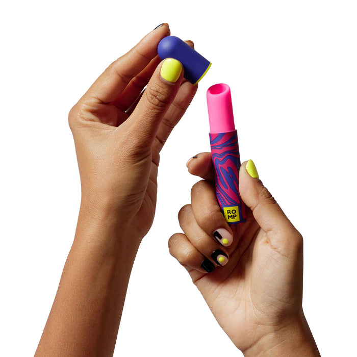 ROMP Pleasure Air Pulse Lipstick Style Silicone Compact Powerful Discreet Suction Massager