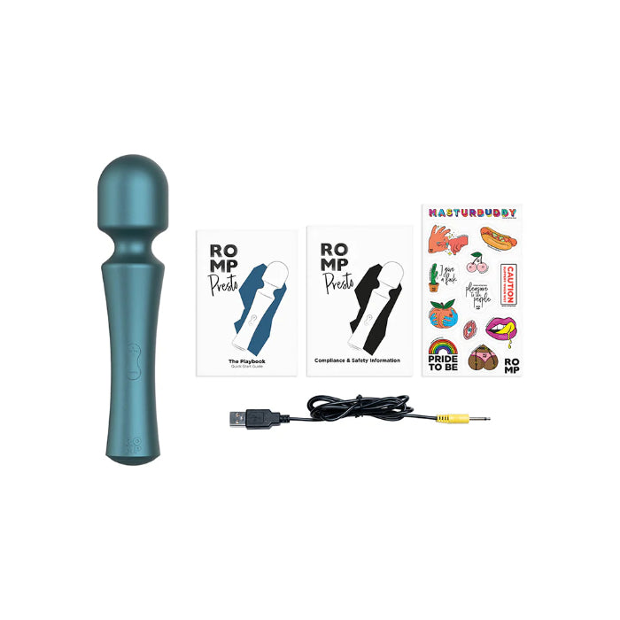 ROMP Presto Wand Rechargeable Flexible Vibrator With Squishy Liquid Silicone Head