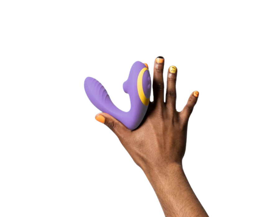 ROMP Reverb Rechargeable Silicone Dual Stimulating Air Pulse Vibrator