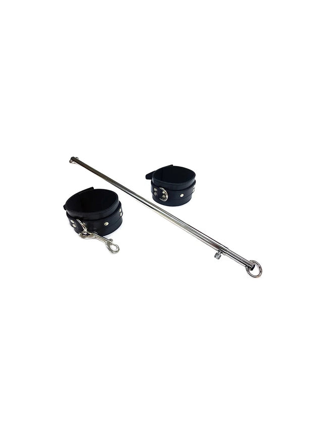 Rouge 30" Adjustable Spreader Bar and Leather Cuff Set