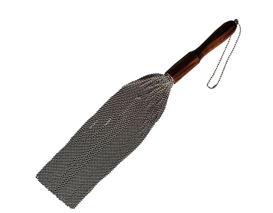 Rouge Beaded Metal Falls Silver Flogger