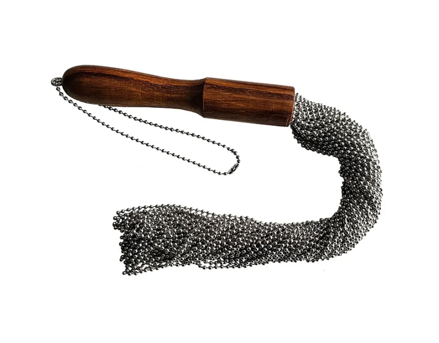 Rouge Beaded Metal Falls Silver Flogger