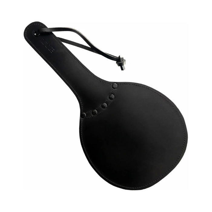 Rouge Leather Padded Ping Pong Paddle for Impact Play