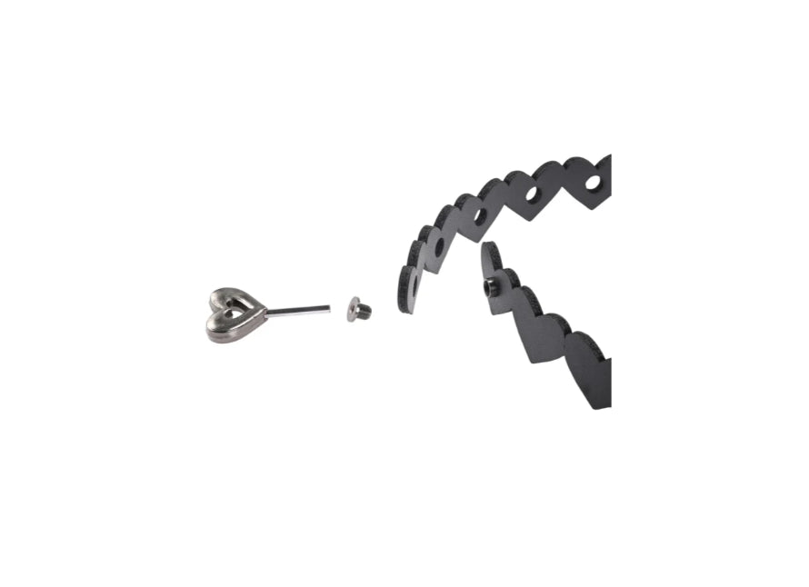 S&M Hearts Lockable Day Collar