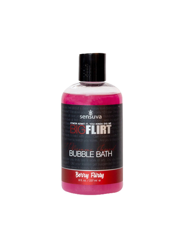 Sensuva Big Flirt Berry Flirty Pheromone Bubble Bath 8 oz. Wild Berries Scent