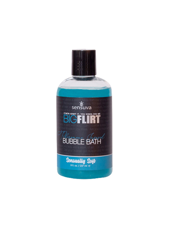 Sensuva Big Flirt Sensually Soft Pheromone Bubble Bath 8 oz. Cucumber Melon Scent