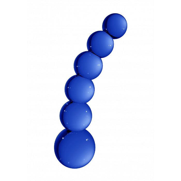 Shots Chrystalino Planets Curved Beaded Glass G-Spot Dildo