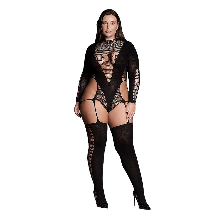 Shots Le Desir Shade Kalyke XXIII Bodystocking with Turtleneck