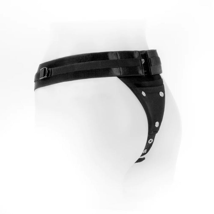 SpareParts Theo Cover Thong Style Adjustable Cloth Strap-On Harness