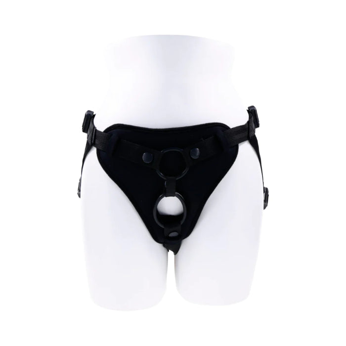 Sportsheets Dual Desires Adjustable Cloth Strap On Harness For Double Penetration