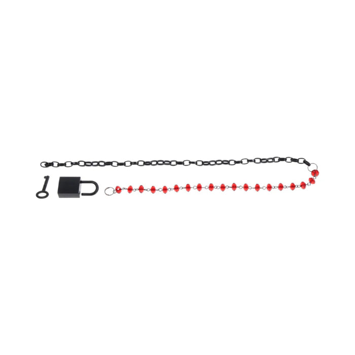Sportsheets Sex & Mischief Ex's & Oh's Lockable Crystal Day Collar