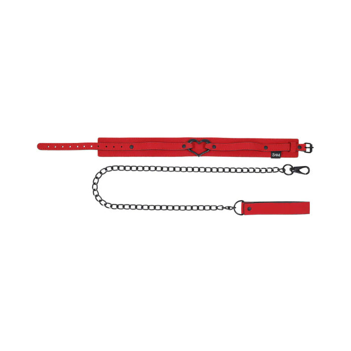 Sportsheets S&M Amor Heart Detail Collar and Leash