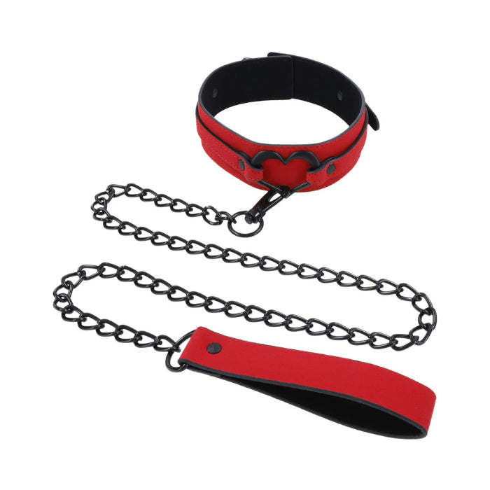 Sportsheets S&M Amor Heart Detail Collar and Leash