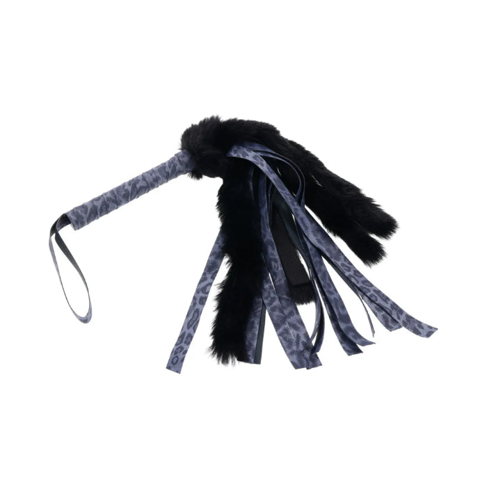 Sportsheets Sex & Mischief Cougar Animal Print Faux Fur Flogger For Impact Play
