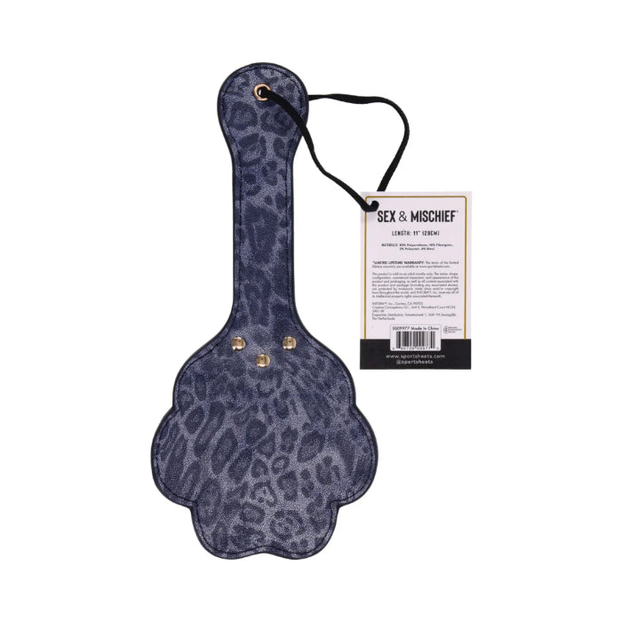 Sportsheets Sex & Mischief Cougar Paw Animal Print Paddle For Impact Play