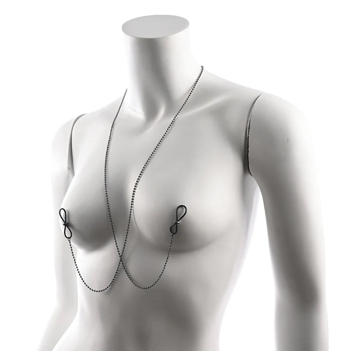 Sportsheets Sex & Mischief Ex's & Oh's Body Jewelry with Nipple Ties