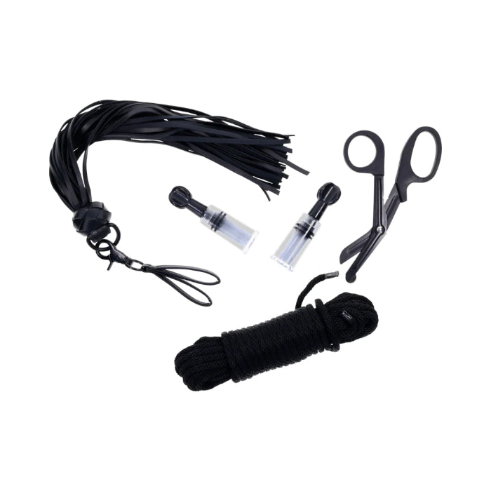 Sportsheets Tied and Twisted Bondage Kit Rope And Sensation 4 Piece Kit