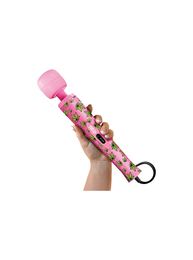 Stoner Vibes Wacky Leaf Print Wand Massager